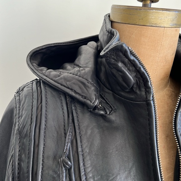 Vintage Leather Bomber Aviator Jacket - Picture 8 of 16